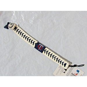White Minnesota Twins w/Blue Stitching Team Baseball Seam Bracelet Gamewear